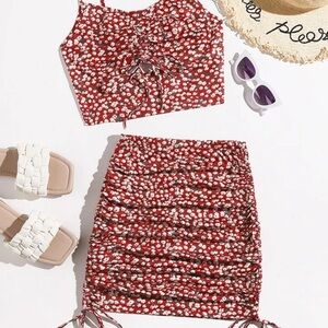 SHEIN 2 piece skirt and sleeveless top set size XS